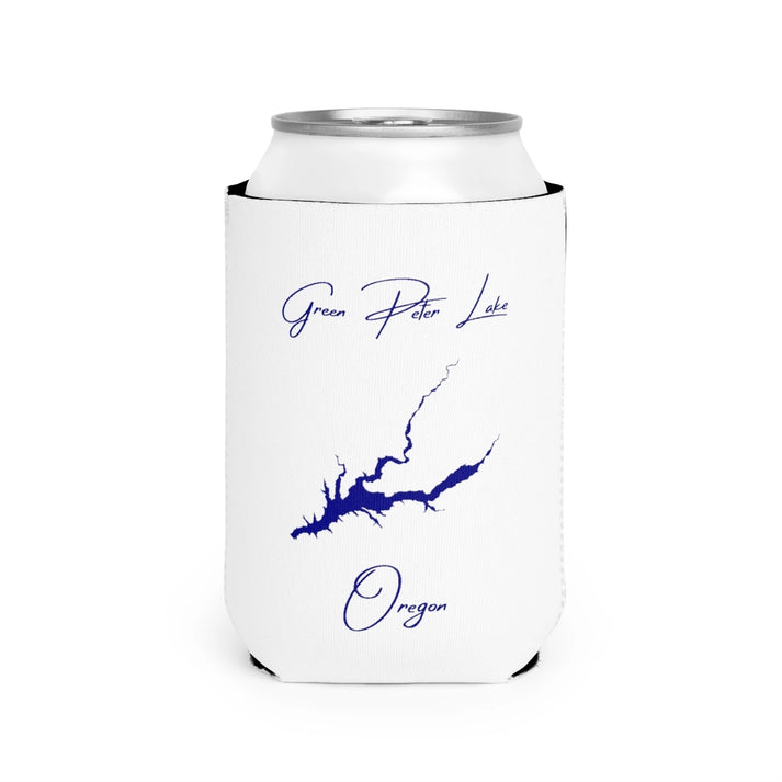 Oregon  Green  Peter  Lake  Can  Koozie  front  position  view  from  front-2  white.webp