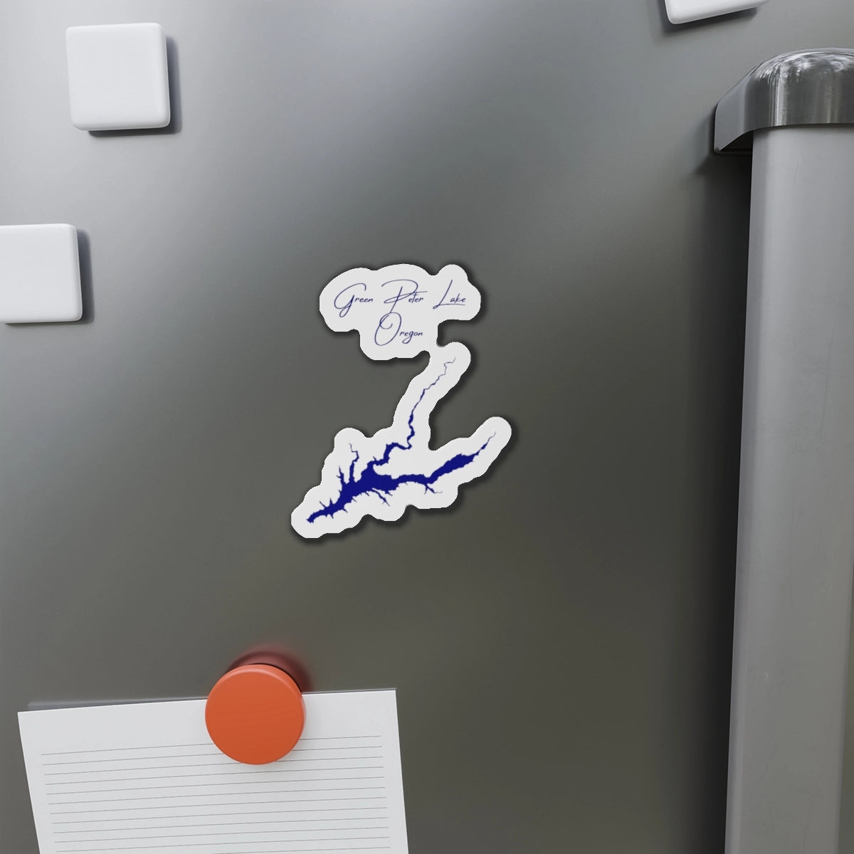 Oregon  Green  Peter  Lake  Die  Cut  Magnet  front  position  view  from  context-1  4  x  4.webp