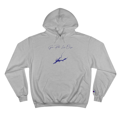 Oregon  Green  Peter  Lake  Hoodie  front  position  view  from  front  light  steel.webp