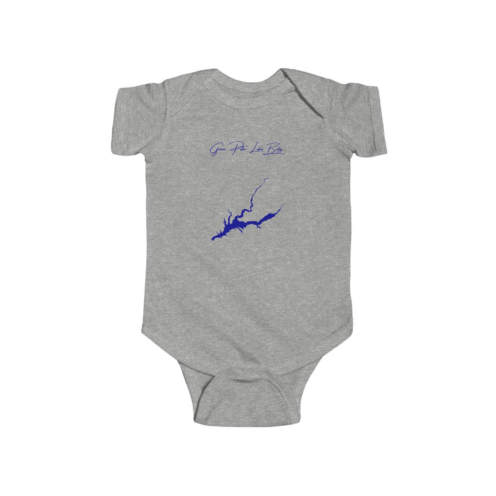 Oregon  Green  Peter  Lake  Onesie  front  position  view  from  front  heather.webp