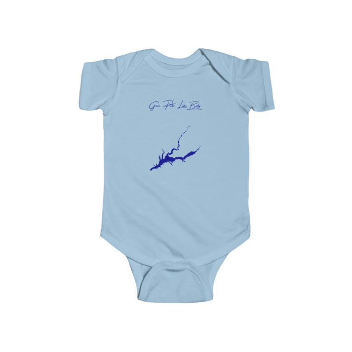 Oregon  Green  Peter  Lake  Onesie  front  position  view  from  front  light  blue.webp