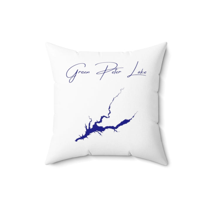 Oregon  Green  Peter  Lake  Pillow  front  position  view  from  front  16  x  16.webp