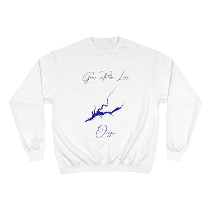 Oregon  Green  Peter  Lake  Sweatshirt  front  position  view  from  front  white.webp