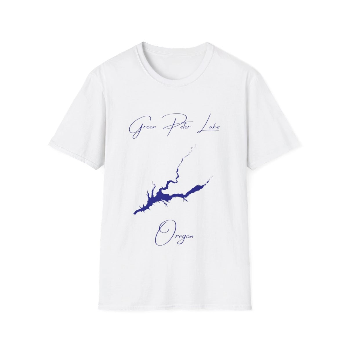 Oregon  Green  Peter  Lake  T-shirt  front  position  view  from  front  white.webp