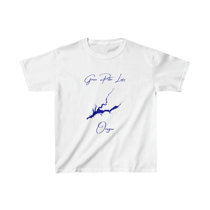 Oregon  Green  Peter  Lake  Youth  T-shirt  front  position  view  from  front  white.webp