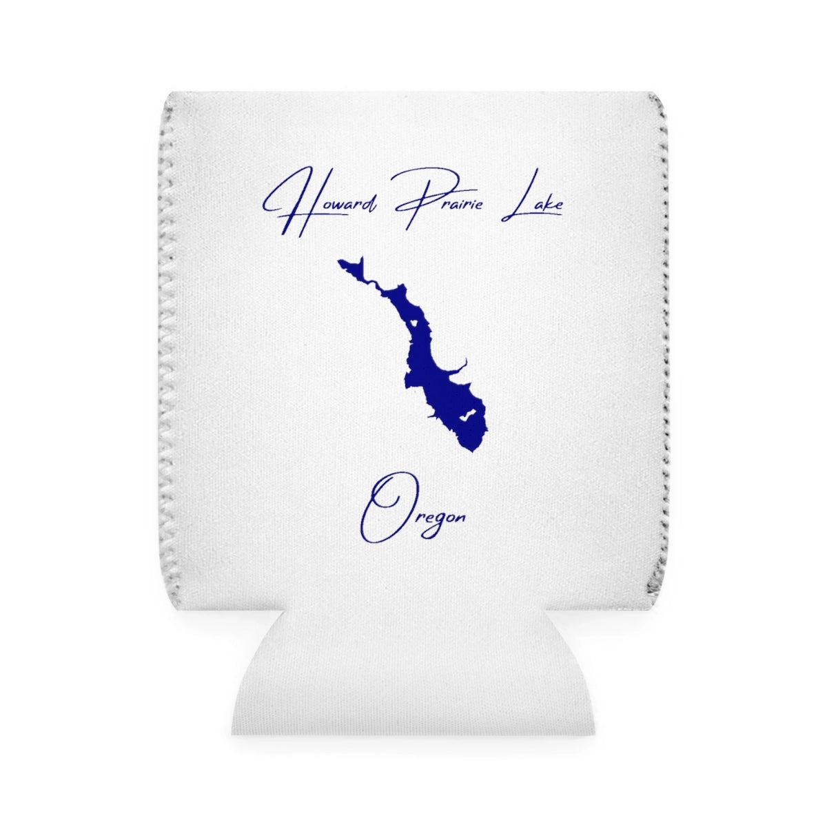 Oregon  Howard  Prairie  Lake  Can  Koozie  front  position  view  from  front-1  white.webp