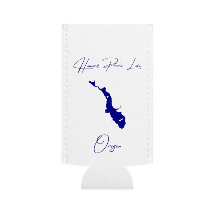 Oregon  Howard  Prairie  Lake  Slim  Can  Koozie  front  position  view  from  flat-front  white.webp