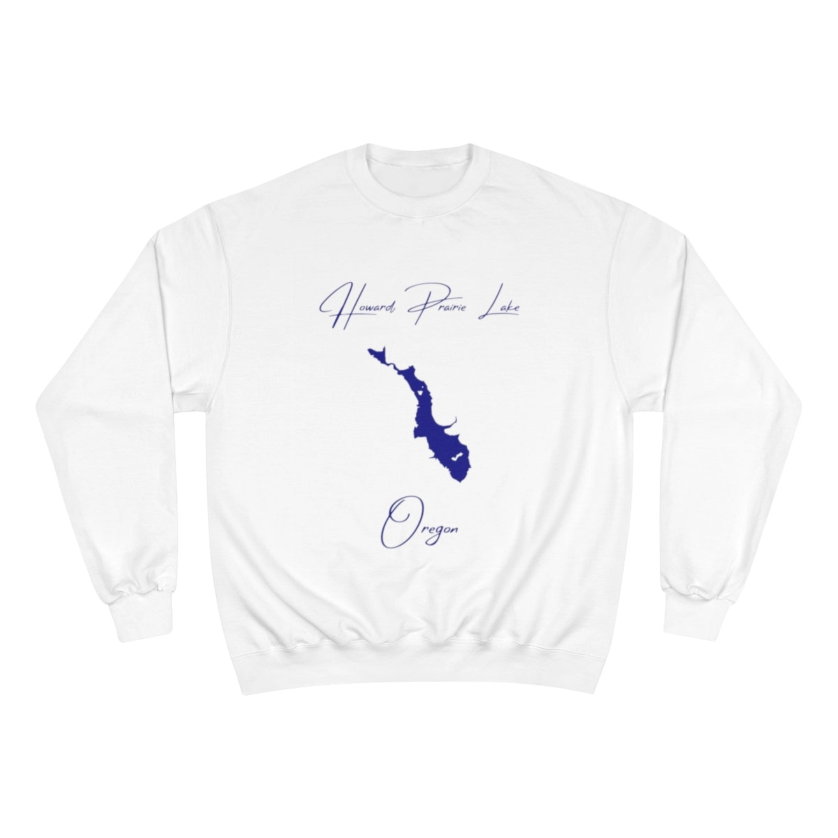 Oregon  Howard  Prairie  Lake  Sweatshirt  front  position  view  from  front  white.webp