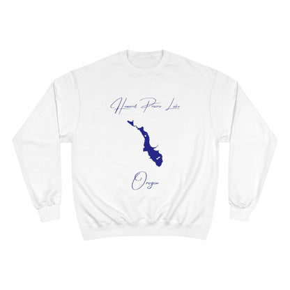 Oregon  Howard  Prairie  Lake  Sweatshirt  front  position  view  from  front  white.webp