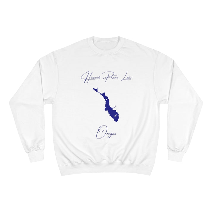 Oregon  Howard  Prairie  Lake  Sweatshirt  front  position  view  from  front  white.webp