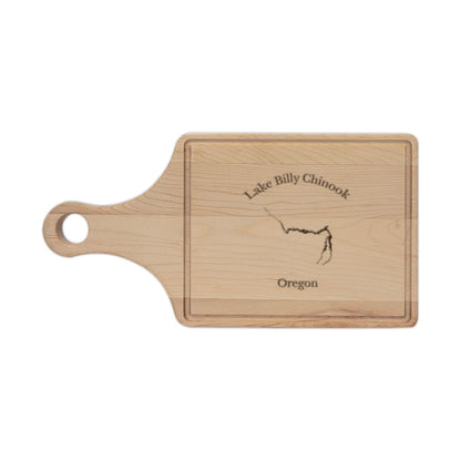 Oregon  Lake  Billy  Chinook  Engraved  Cutting  Board  front  position  view  from  front  maple.webp