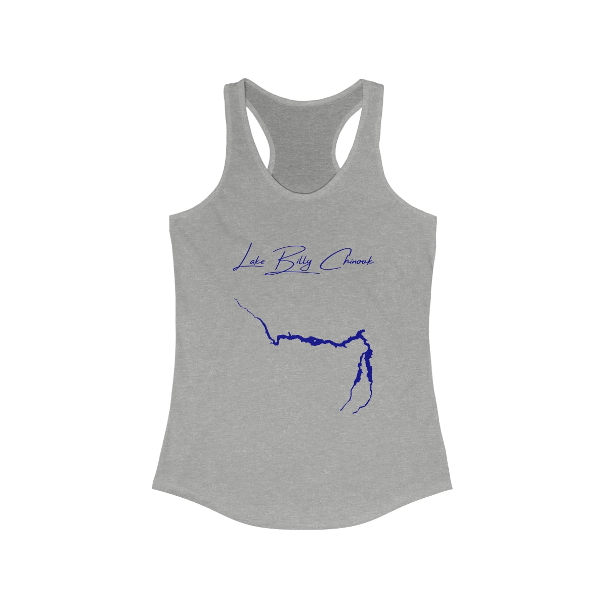 Oregon  Lake  Billy  Chinook  Racerback-Tank  front  position  view  from  front  heather  grey.webp