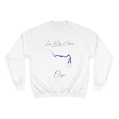 Oregon  Lake  Billy  Chinook  Sweatshirt  front  position  view  from  front  white.webp