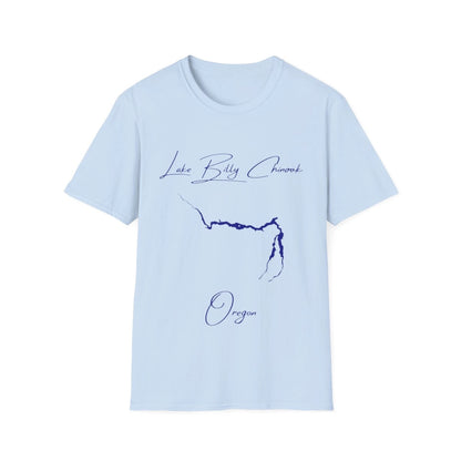Oregon  Lake  Billy  Chinook  T-shirt  front  position  view  from  front  light  blue.webp