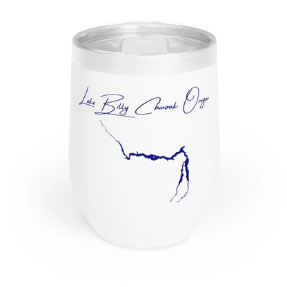 Oregon  Lake  Billy  Chinook  Wine  Tumbler  front  position  view  from  front  white.webp