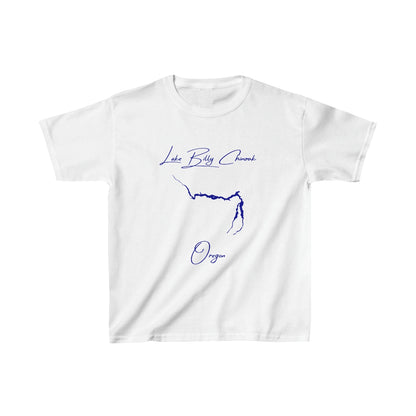 Oregon  Lake  Billy  Chinook  Youth  T-shirt  front  position  view  from  front  white.webp