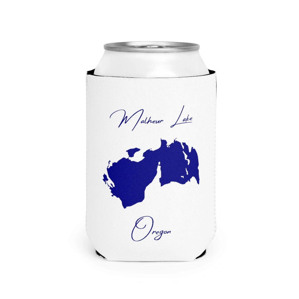Oregon  Malheur  Lake  Can  Koozie  front  position  view  from  front-2  white.webp