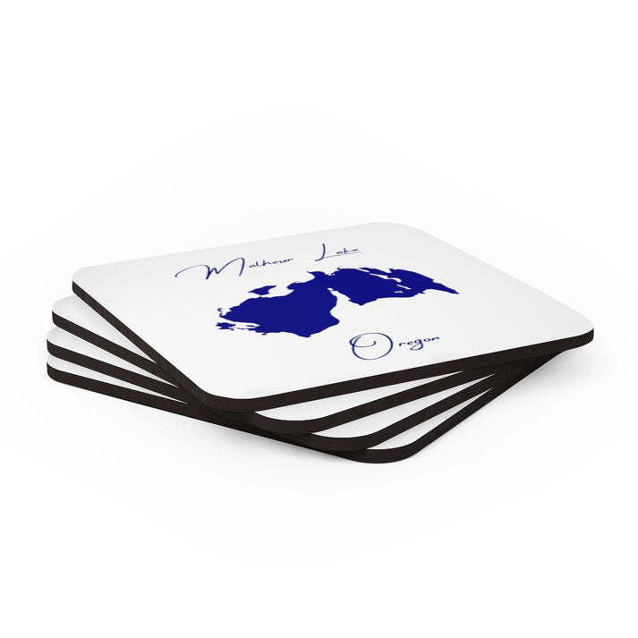 Oregon  Malheur  Lake  Coaster  Set  front  position  view  from  stacked  3.75  x  3.75.webp