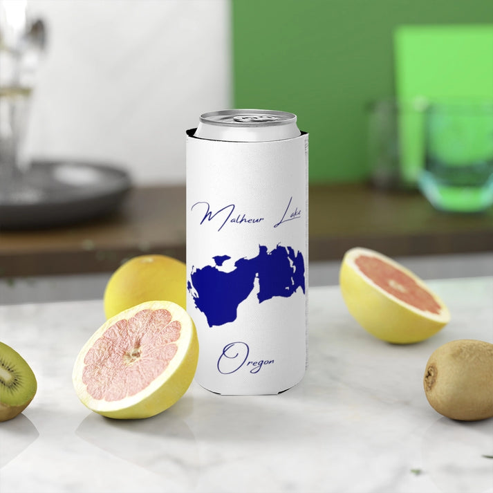 Oregon  Malheur  Lake  Slim  Can  Koozie  front  position  view  from  context-2  white.webp