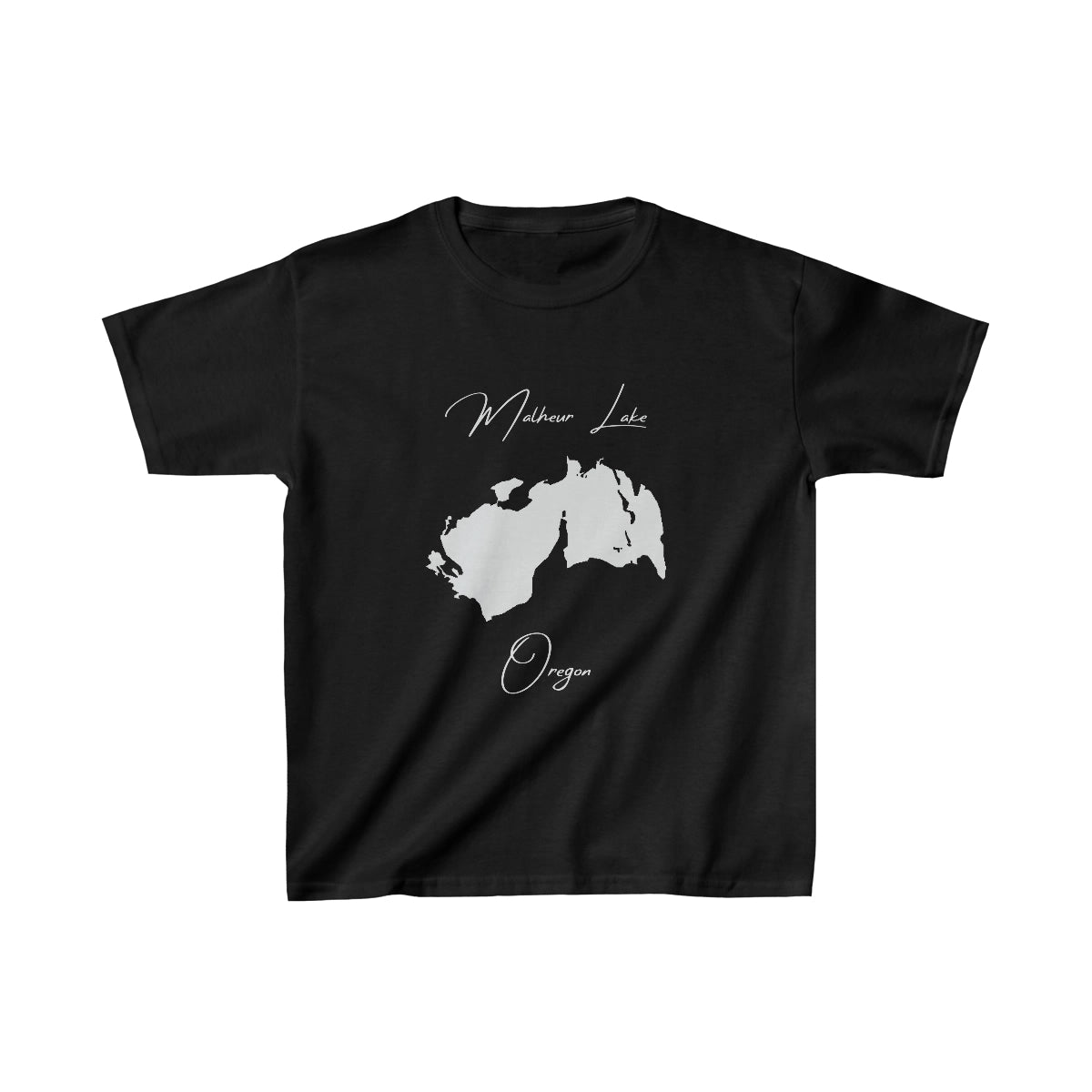 Oregon  Malheur  Lake  Youth  T-shirt  front  position  view  from  front  black.webp