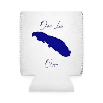 Oregon  Odell  Lake  Can  Koozie  front  position  view  from  front-1  white.webp
