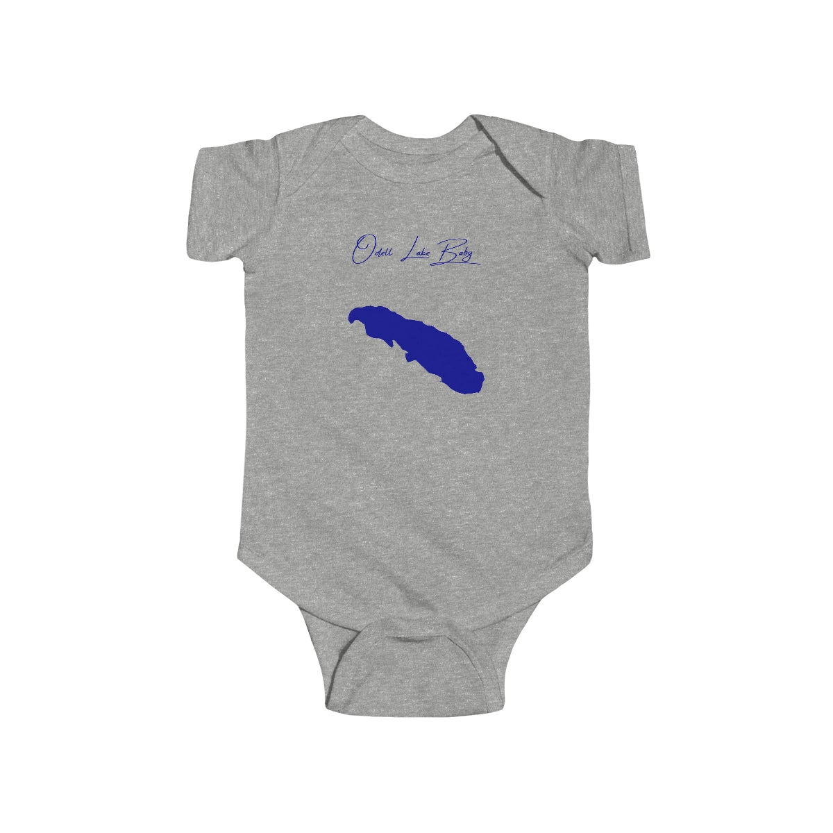 Oregon  Odell  Lake  Onesie  front  position  view  from  front  heather.webp