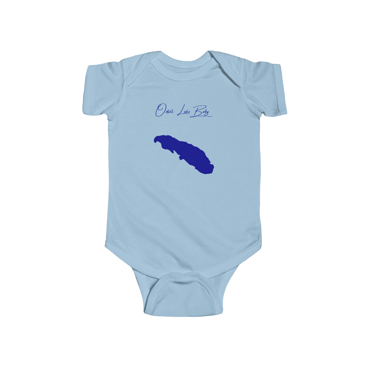 Oregon  Odell  Lake  Onesie  front  position  view  from  front  light  blue.webp