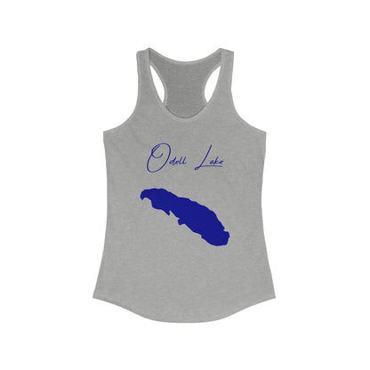 Oregon  Odell  Lake  Racerback-Tank  front  position  view  from  front  heather  grey.webp