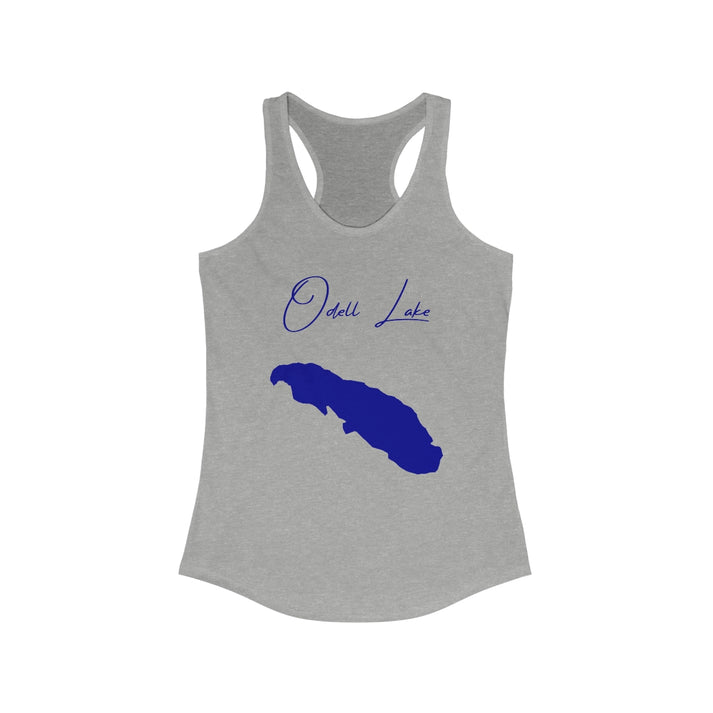 Oregon  Odell  Lake  Racerback-Tank  front  position  view  from  front  heather  grey.webp