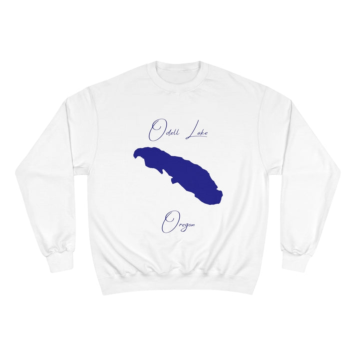 Oregon  Odell  Lake  Sweatshirt  front  position  view  from  front  white.webp