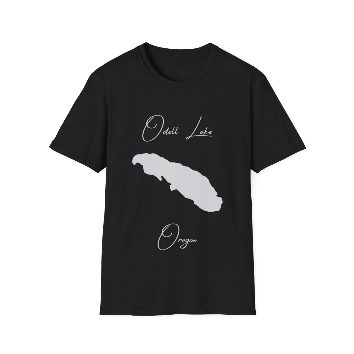 Oregon  Odell  Lake  T-shirt  front  position  view  from  front  black.webp