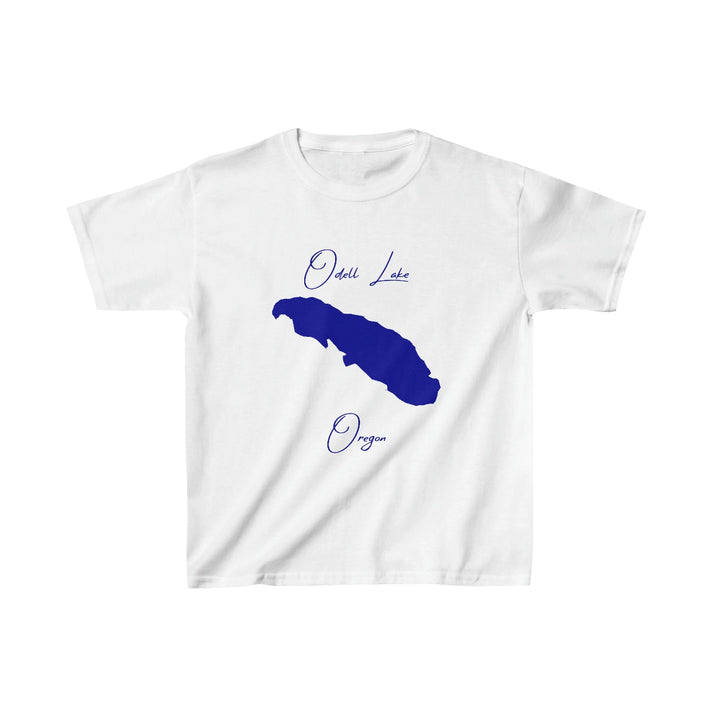 Oregon  Odell  Lake  Youth  T-shirt  front  position  view  from  front  white.webp