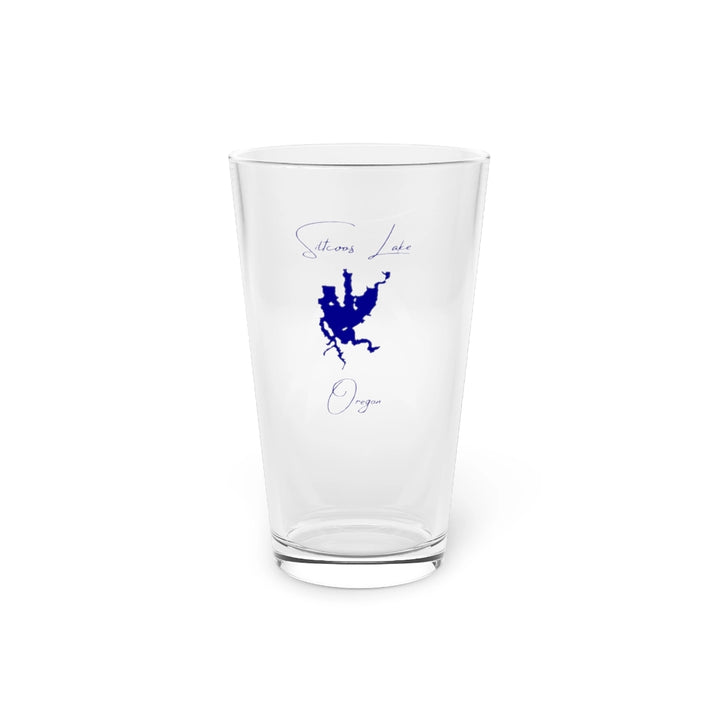 Oregon  Siltcoos  Lake  16oz  Pint  Glass  front  position  view  from  front  16oz.webp