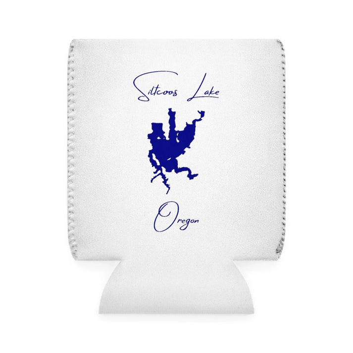 Oregon  Siltcoos  Lake  Can  Koozie  front  position  view  from  front-1  white.webp