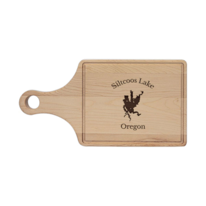 Oregon  Siltcoos  Lake  Engraved  Cutting  Board  front  position  view  from  front  maple.webp