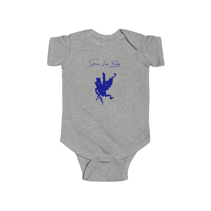 Oregon  Siltcoos  Lake  Onesie  front  position  view  from  front  heather.webp