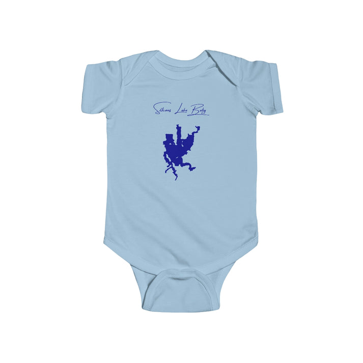 Oregon  Siltcoos  Lake  Onesie  front  position  view  from  front  light  blue.webp