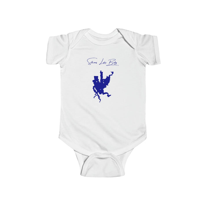 Oregon  Siltcoos  Lake  Onesie  front  position  view  from  front  white.webp
