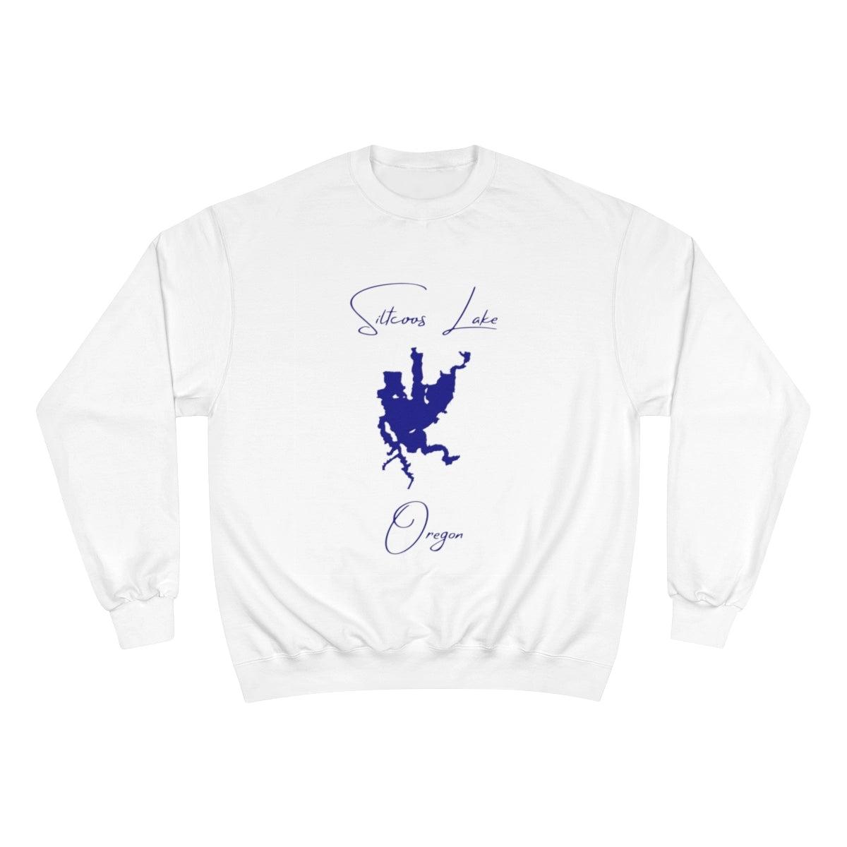 Oregon  Siltcoos  Lake  Sweatshirt  front  position  view  from  front  white.webp
