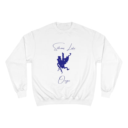 Oregon  Siltcoos  Lake  Sweatshirt  front  position  view  from  front  white.webp
