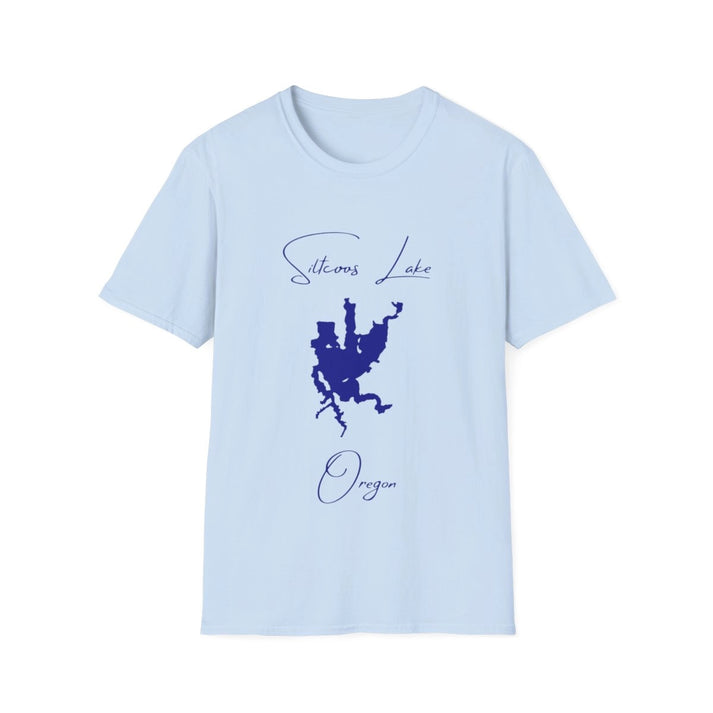 Oregon  Siltcoos  Lake  T-shirt  front  position  view  from  front  light  blue.webp