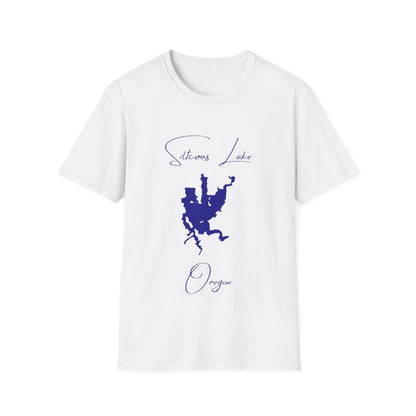 Oregon  Siltcoos  Lake  T-shirt  front  position  view  from  front  white.webp