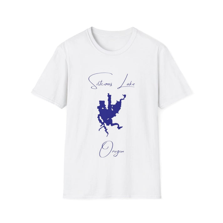 Oregon  Siltcoos  Lake  T-shirt  front  position  view  from  front  white.webp