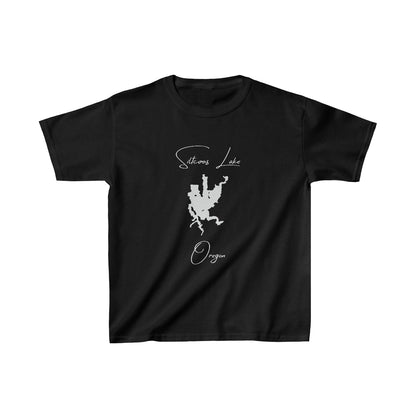 Oregon  Siltcoos  Lake  Youth  T-shirt  front  position  view  from  front  black.webp