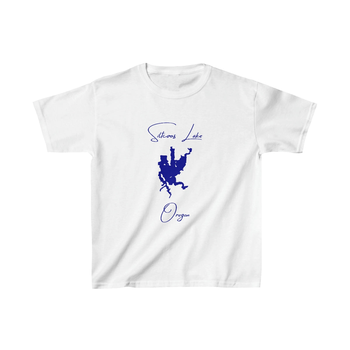 Oregon  Siltcoos  Lake  Youth  T-shirt  front  position  view  from  front  white.webp