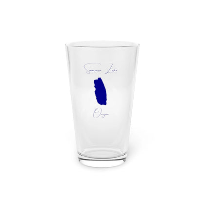 Oregon  Summer  Lake  16oz  Pint  Glass  front  position  view  from  front  16oz.webp