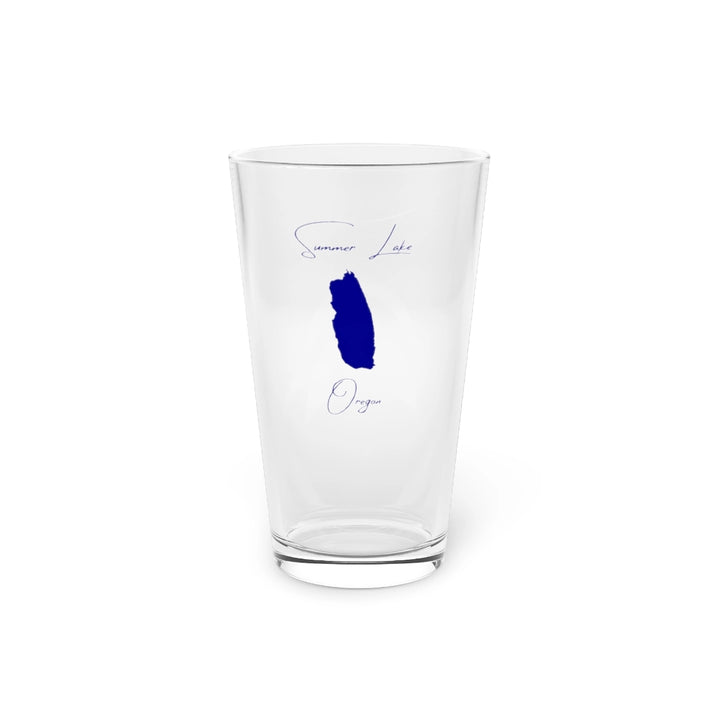 Oregon  Summer  Lake  16oz  Pint  Glass  front  position  view  from  front  16oz.webp