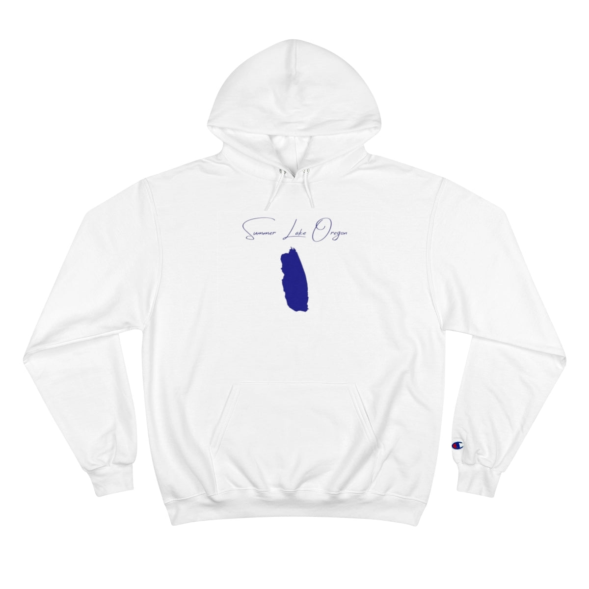 Oregon  Summer  Lake  Hoodie  front  position  view  from  front  white.webp