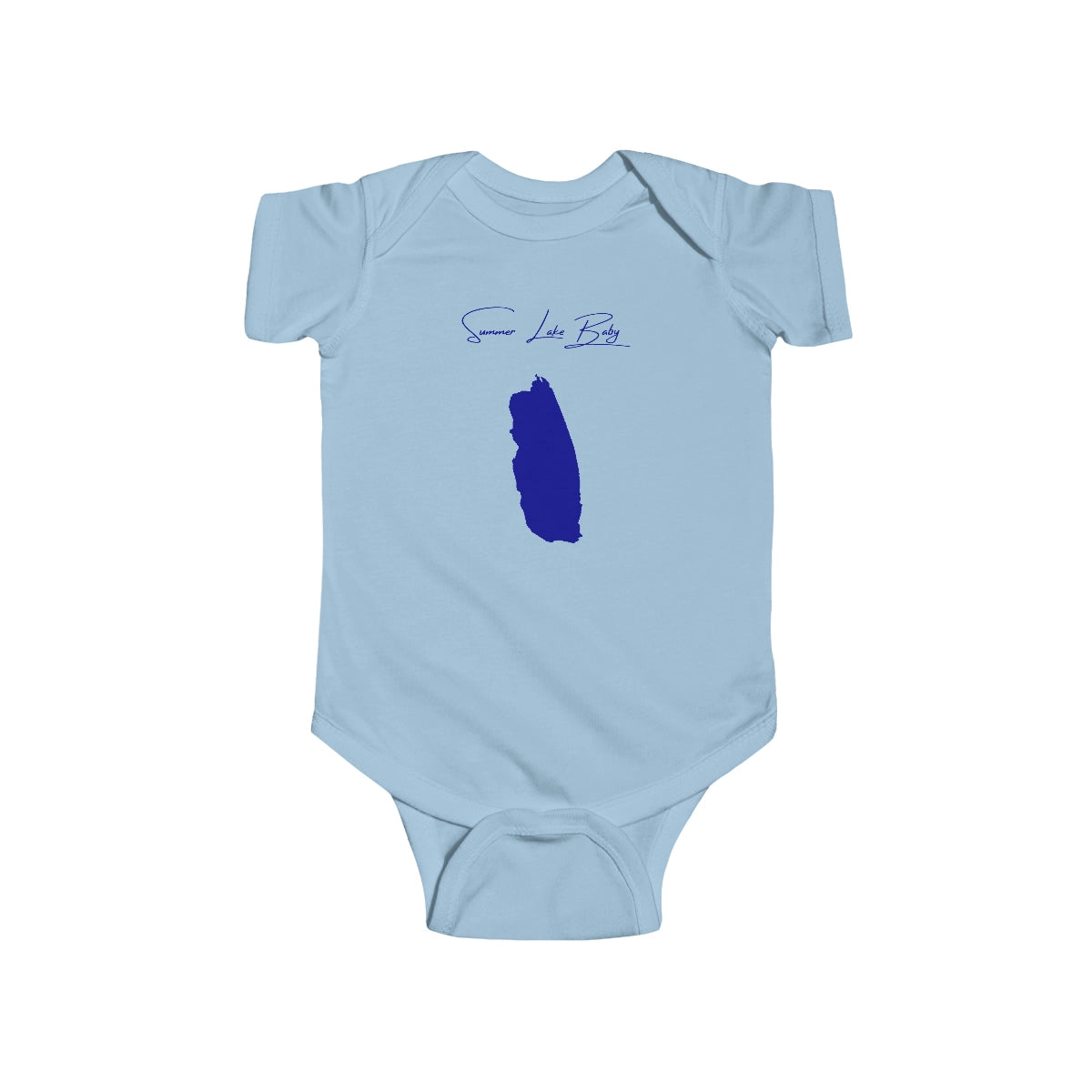 Oregon  Summer  Lake  Onesie  front  position  view  from  front  light  blue.webp