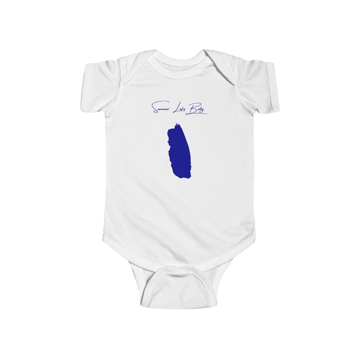Oregon  Summer  Lake  Onesie  front  position  view  from  front  white.webp